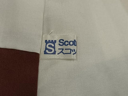 平和屋着物●上質な小紋　草花文　暈し染め　金彩　正絹　逸品　AABL0760ph