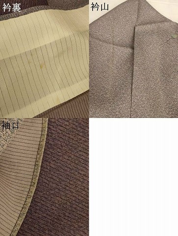 平和屋着物＊夏物　訪問着　絽　蔦の葉色紙花鳥文　暈し染め　金彩　正絹　逸品　AABL0761jd