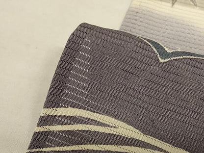 平和屋着物＊夏物　訪問着　絽　駒刺繍　風景文　銀彩　正絹　逸品　AABL0770jd