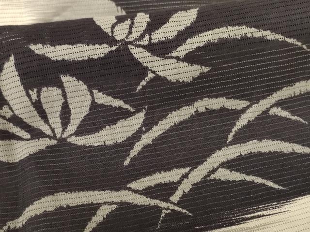 平和屋着物＊夏物　小紋　浴衣兼用　絽　朝顔　AABL0775jd