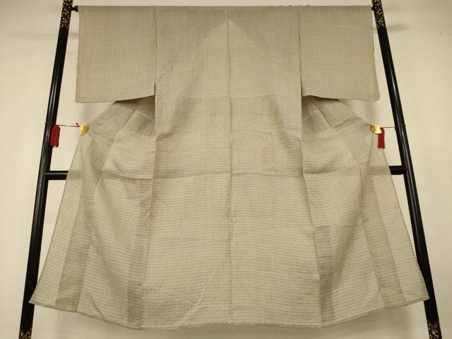 平和屋着物＊夏物　男性　本場小千谷ちぢみ　絣柄　麻　逸品　AABL0782jd
