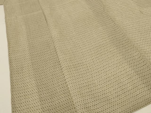 平和屋着物＊夏物　男性　本場小千谷ちぢみ　絣柄　麻　逸品　AABL0782jd
