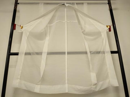 平和屋着物＊夏物　長襦袢　変わり絽　絽縮緬　白色　洗える着物　AABL0784jd