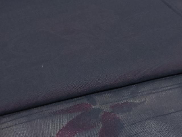平和屋着物＊夏物　小紋　紗　流水舞葉文　正絹　逸品　未使用　AABL0800jd