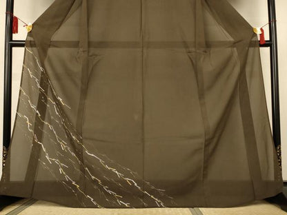 平和屋着物＊夏物　訪問着　絽　ろうけつ染め　抽象文様　正絹　逸品　AABL0805jd