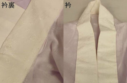 平和屋着物＊夏物　長襦袢　麻の葉紋紗　薄梅鼠色　麻　AABL0814jd