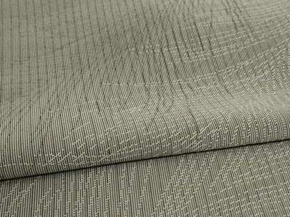 平和屋着物＊夏物　お召　紗　松葉文　正絹　逸品　AABL0816jd