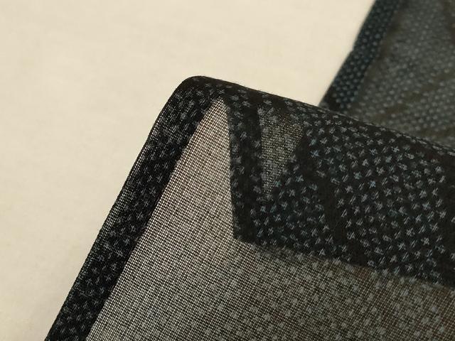 平和屋着物＊夏物　本場大島紬　夏大島　麻の葉文様　正絹　逸品　AABL0819jd