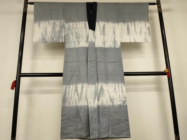 平和屋着物＊夏物　男性　長襦袢　絞り　横段文　麻　AABL0830jd