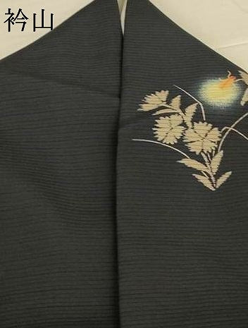 平和屋着物＊夏物　小紋　絽　草花文　蛍　蛍暈し　正絹　逸品　AABL0836jd