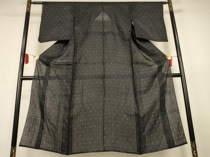 平和屋着物＊夏物　重要無形文化財　本場宮古上布　菱文　苧麻　逸品　AABL0837jd