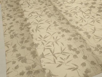 平和屋着物＊夏物　小紋　絽　蔦の葉文様　ロング丈　正絹　逸品　AABL0838jd