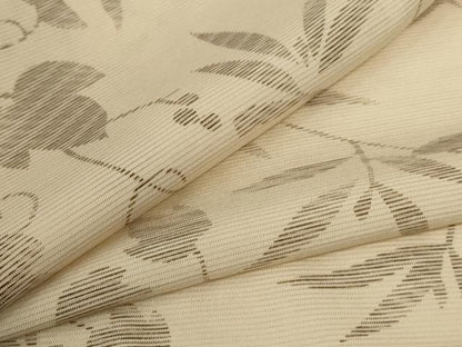 平和屋着物＊夏物　小紋　絽　蔦の葉文様　ロング丈　正絹　逸品　AABL0838jd