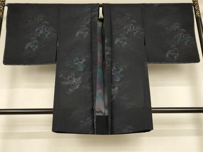 平和屋着物▽羽織　スリーシーズン　春夏秋　塵除け　風景文　正絹　逸品　未使用　AABL0840jd