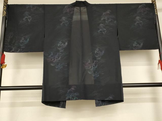 平和屋着物▽羽織　スリーシーズン　春夏秋　塵除け　風景文　正絹　逸品　未使用　AABL0840jd