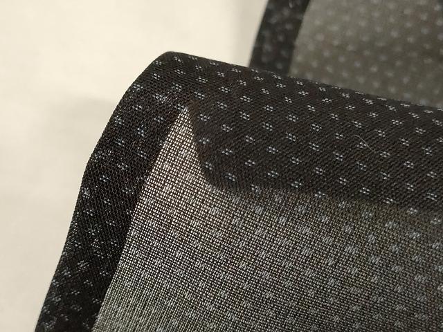 平和屋着物＊夏物　男性　本場大島紬　夏大島　紗　霞文　黒地　正絹　逸品　AABL0843jd