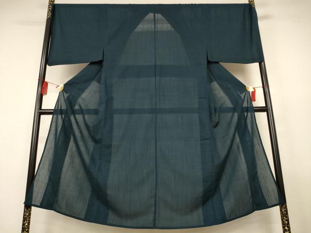 平和屋着物＊夏物　男性　色無地　百入茶色　キングサイズ　洗える着物　AABL0853jd