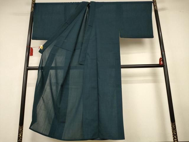 平和屋着物＊夏物　男性　色無地　百入茶色　キングサイズ　洗える着物　AABL0853jd