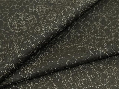 平和屋着物＊夏物　小紋　紗　幾何学花文　洗える着物　AABL0858jd