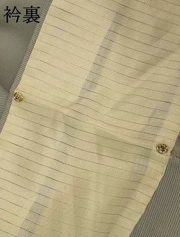 平和屋着物＊夏物　訪問着　絽　刺繍　芝文　暈し染め　金彩　正絹　逸品　AABL0869jd