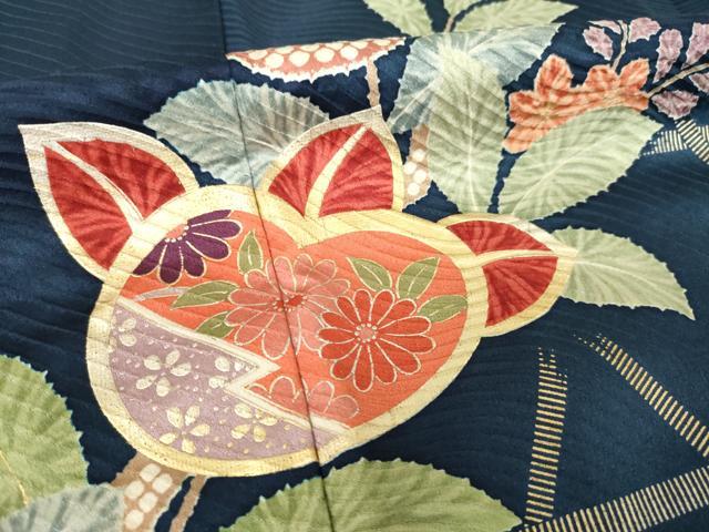 平和屋着物●豪華振袖　橘　暈し染め　金彩　正絹　逸品　AABL0893ck