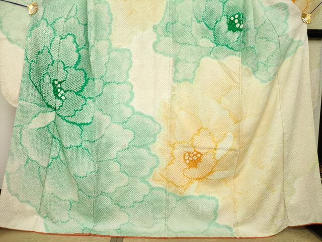 平和屋着物●豪華振袖　総絞り　花尽くし　正絹　逸品　AABL0894ck