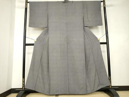 平和屋着物●江戸小紋　鮫小紋柄　正絹　逸品　AABL0897ck