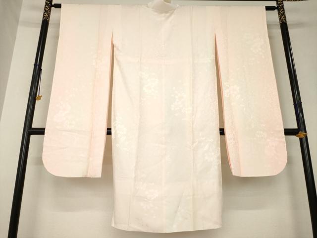 平和屋着物●振袖用長襦袢　袷　草花地紋　暈し染め　正絹　逸品　AABL0906ck