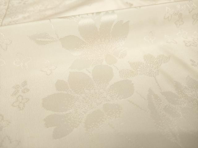 平和屋着物●振袖用長襦袢　袷　草花地紋　暈し染め　正絹　逸品　AABL0906ck