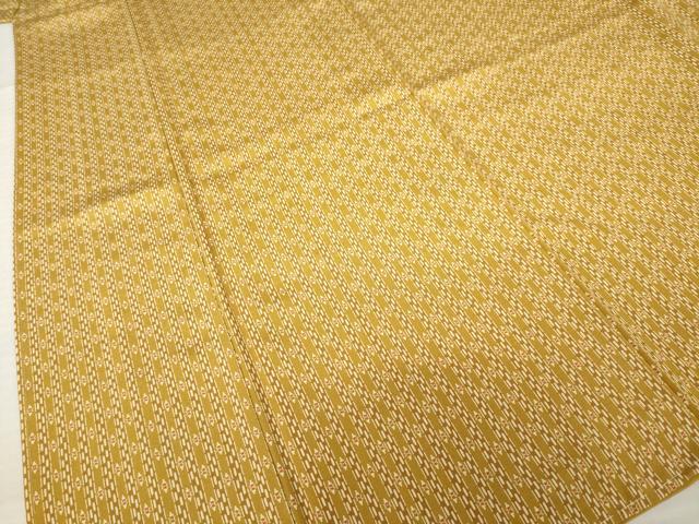 平和屋着物●上質な小紋　型染め　幾何学文様　正絹　逸品　AABL0911ck