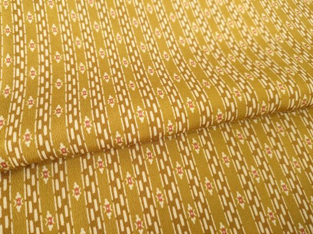 平和屋着物●上質な小紋　型染め　幾何学文様　正絹　逸品　AABL0911ck