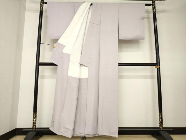 平和屋着物●上質な色無地　華くらべ　紅藤色　松坂屋扱い　正絹　逸品　AABL0916ck