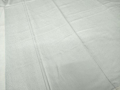平和屋着物●上質な色無地　紋意匠　絹鼠色　正絹　逸品　AABL0917ck