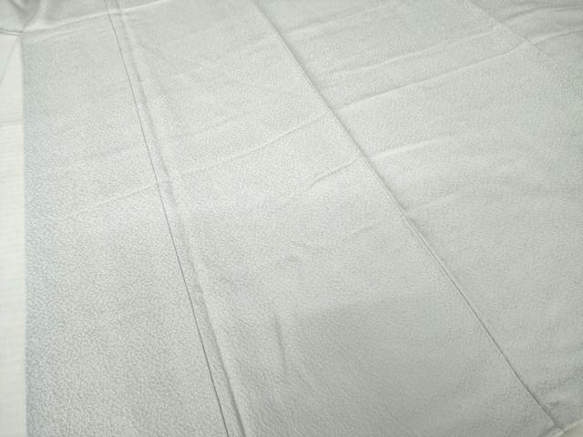 平和屋着物●上質な色無地　紋意匠　絹鼠色　正絹　逸品　AABL0917ck