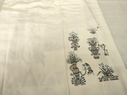 平和屋着物●訪問着　総刺繍　中国三大刺繍　汕頭刺繍　スワトウ刺繍　古代壁画花文　正絹　逸品　AABL0919ck