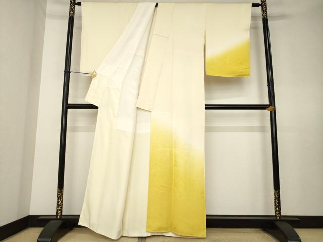 平和屋着物●訪問着　風景地紋　暈し染め　正絹　逸品　AABL0922ck