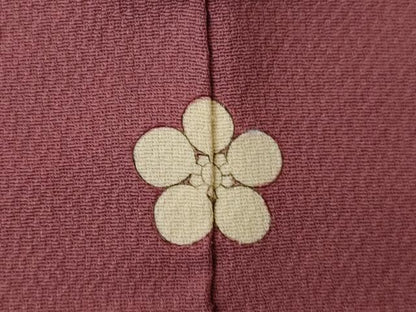 平和屋着物●上質な色無地　浅蘇芳色　正絹　逸品　AABL0933ck