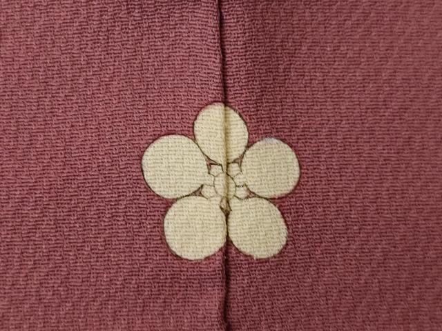 平和屋着物●上質な色無地　浅蘇芳色　正絹　逸品　AABL0933ck