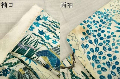 平和屋着物●訪問着　風景文　暈し染め　正絹　逸品　AABL0935ck