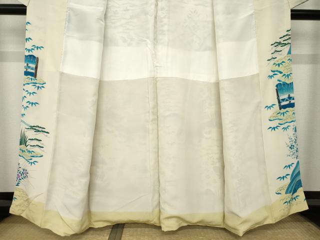 平和屋着物●訪問着　風景文　暈し染め　正絹　逸品　AABL0935ck