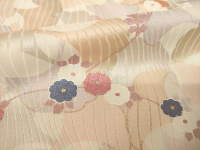 平和屋着物●訪問着　花蔦草文　銀杏　イチョウ　正絹　逸品　未使用　AABL0937ck