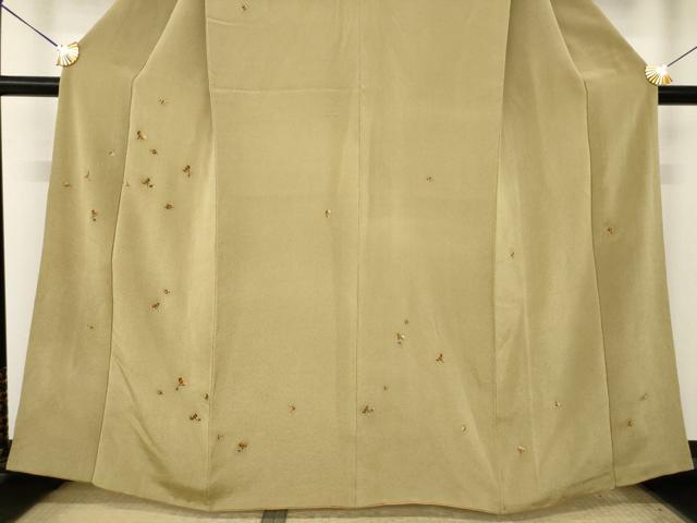平和屋着物●訪問着　舞花文　金彩　鬼しぼ縮緬　正絹　逸品　AABL0940ck