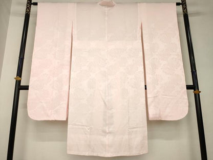 平和屋着物●振袖用長襦袢　無双仕立て　花丸地紋　虹色　正絹　逸品　AABL0941ck