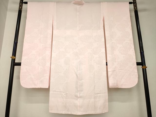 平和屋着物●振袖用長襦袢　無双仕立て　花丸地紋　虹色　正絹　逸品　AABL0941ck