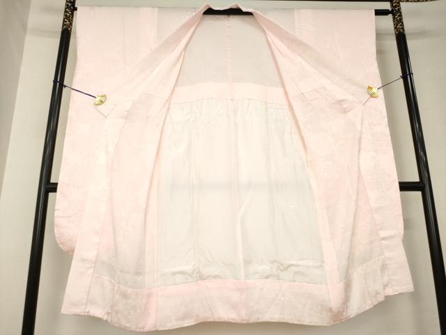 平和屋着物●振袖用長襦袢　無双仕立て　花丸地紋　虹色　正絹　逸品　AABL0941ck