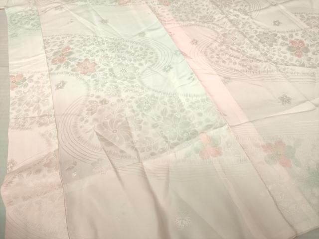平和屋着物●長襦袢　無双仕立て　辻が花地紋　暈し染め　正絹　逸品　AABL0944ck