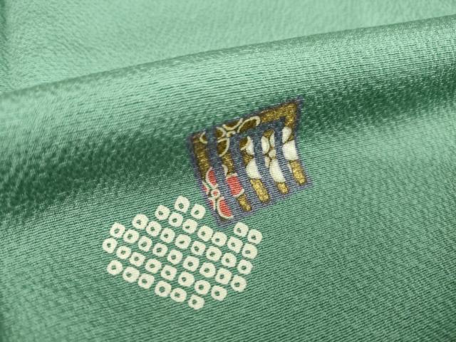 平和屋着物●ファッションデザイナー 花井幸子　訪問着　貝合わせ源氏香花文　金彩　正絹　逸品　AABL0946ck