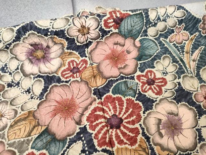 平和屋着物●訪問着　辻が花　流水花文　暈し染め　金彩　ロング丈　正絹　逸品　AABL0955ck