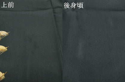 平和屋着物●訪問着　扇面花文　暈し染め　金彩　やまと誂製　正絹　逸品　AABL0960ck