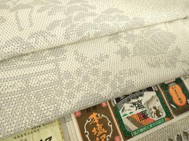 平和屋着物●本塩沢　訪問着　110亀甲　風景文　ますや織物謹製　桑原正信作　証紙付き　正絹　逸品　AABL0968ck